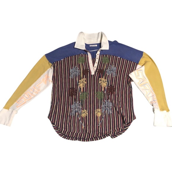 FREE PEOPLE MOVEMENT (RARE) SURF SAFARI TOP “Vintage”  Heritage Inspired💥 - Picture 4 of 11